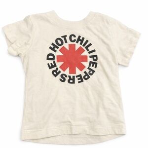 Unisex White Red Hot Chili Peppers T-Shirt – Size 12M – Excellent Condition